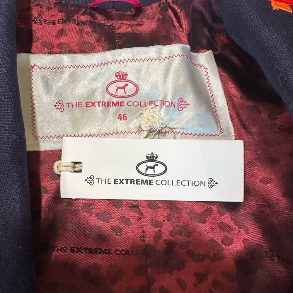 Stylish Geometric Patterned Jacket - dark blue an… - image 11